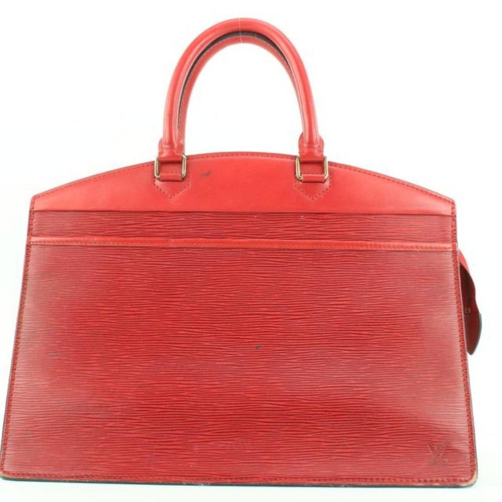 Louis Vuitton Red Epi Leather Riviera Vanity Tote